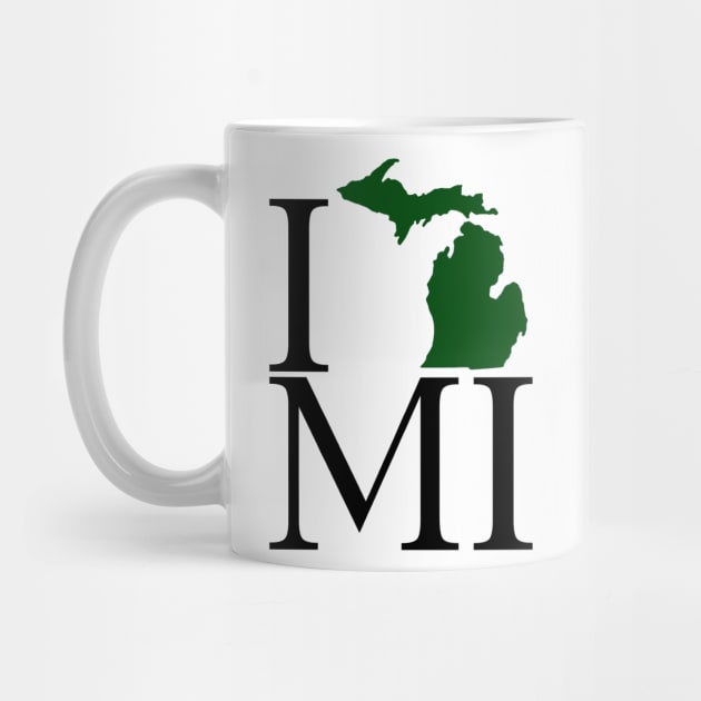 I Love Michigan - Green by SchaubDesign